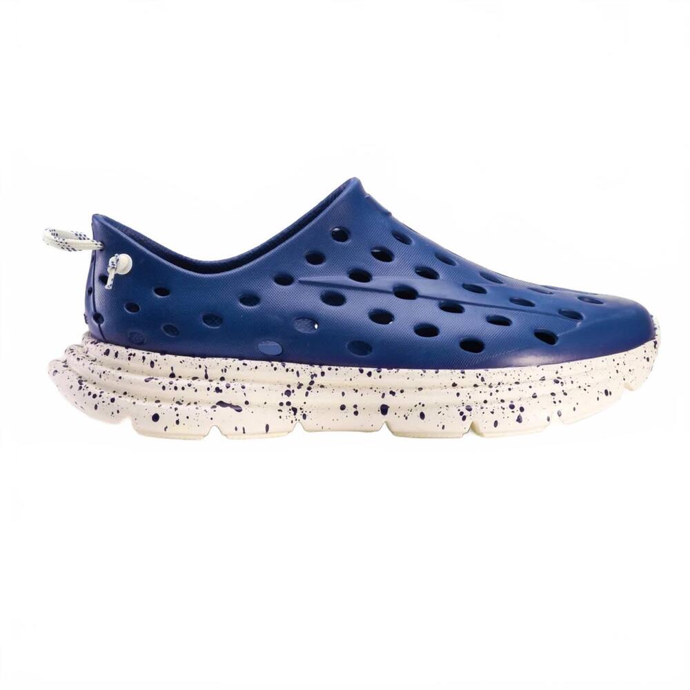 NEW KANE FOOTWEAR women's revive sandal in indigo/cream speckle